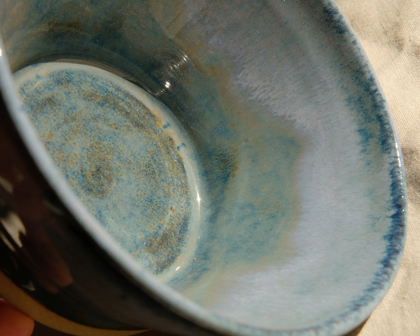 Snack Bowl in Deep Sea Foam