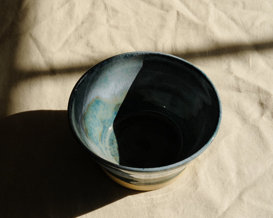 Snack Bowl in Deep Sea Foam